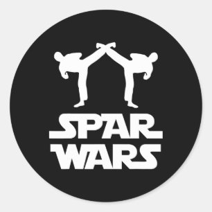 Spar Wars Mma Karate Taekwondo Boxen Kampfsport Runder Aufkleber