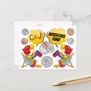 Sparbüchse Postkarte