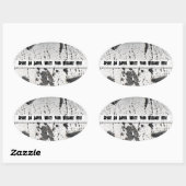 Spare an Aspen Tree Ovaler Aufkleber (Blatt)