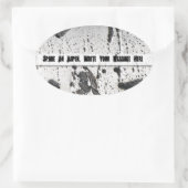 Spare an Aspen Tree Ovaler Aufkleber (Tasche)