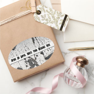 Spare an Aspen Tree Ovaler Aufkleber