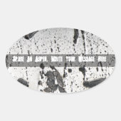 Spare an Aspen Tree Ovaler Aufkleber (Vorderseite)