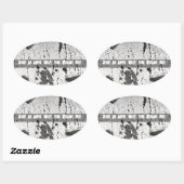 Spare an Aspen Tree Ovaler Aufkleber (Blatt)