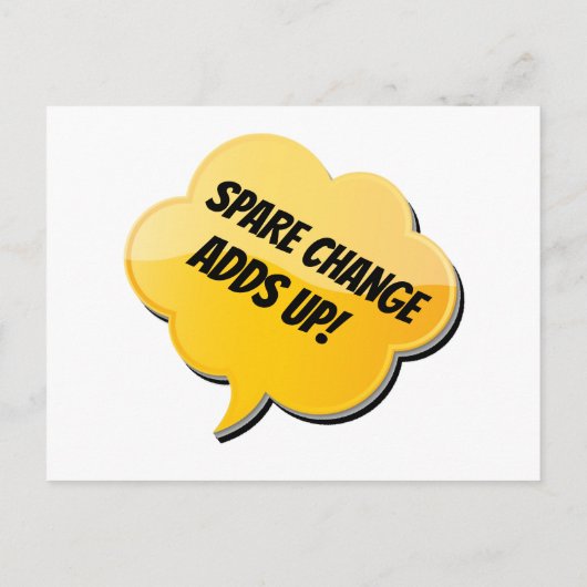 Spare Change Jar Postkarte (Rückseite)