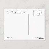 Spare Change Kaleidoskop Postkarte (Rückseite)