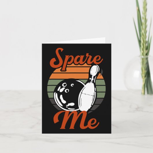 Spare Me Bowling Karte (Vorderseite)