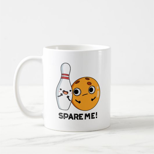 Spare Me Funny Sports Bowling Pub Kaffeetasse (Links)