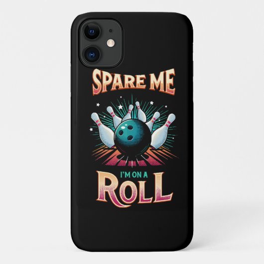 Spare me on a Roll - Bowling Case-Mate iPhone Hülle (Rückseite)