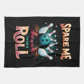 Spare me on a Roll - Bowling Geschirrtuch (Horizontal)