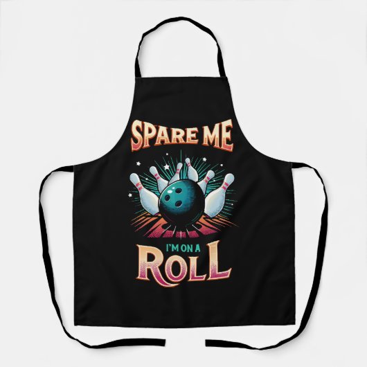 Spare me on a Roll - Bowling Schürze (Vorderseite)