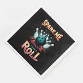 Spare me on a Roll - Bowling Serviette (Ecke)