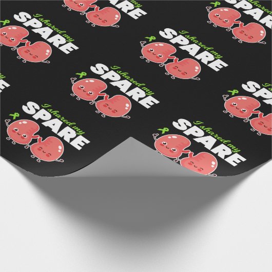 Spare Organtransplantation Geschenkpapier (Ecke)