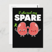 Spare Organtransplantation Postkarte (Vorne/Hinten)