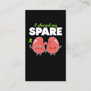 Spare Organtransplantation Visitenkarte