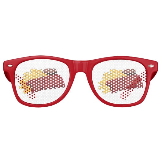 Spare Ribs GRILLEN Barbecue Barbeque Rib Cookoff Partybrille (Vorderseite)