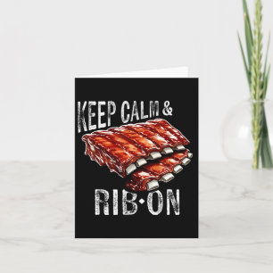 Spare Ribs Lover Behielt Calm and Rib auf Grillen Karte