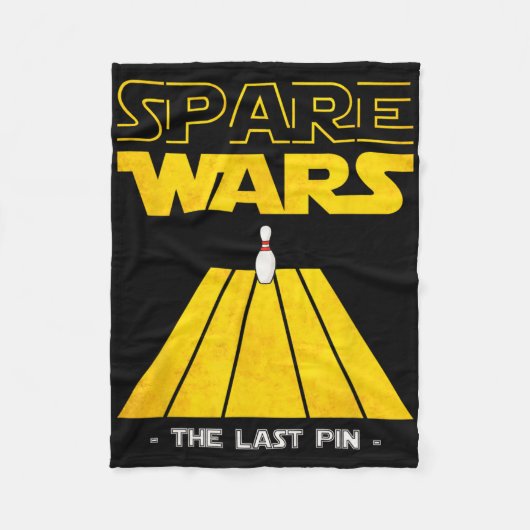 Spare Wars Letztes Button Bowling Bowler Bowling P Fleecedecke (Vorderseite)