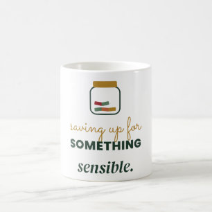 Sparen für etwas Sinnvolles Sparglas Kaffeetasse
