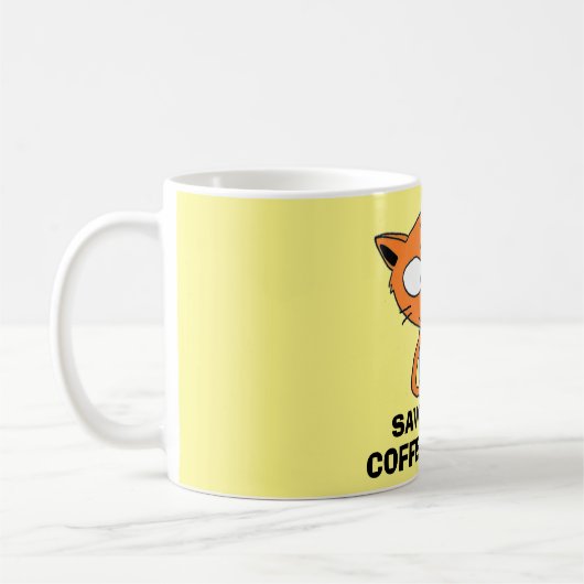 SPAREN SIE DIESEN KAFFEAROMA! Katzengetränk Kaffee Kaffeetasse (Links)