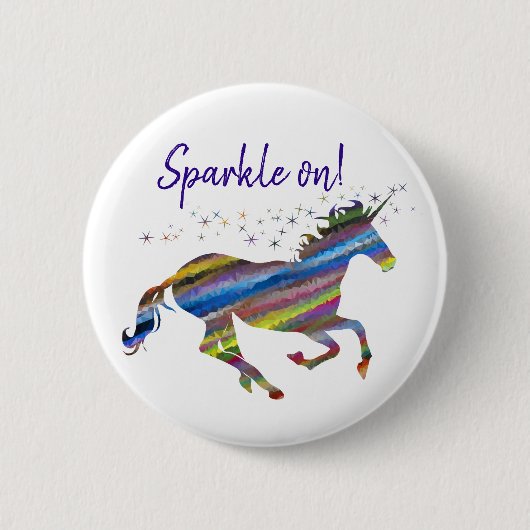 Sparen Sie!Einhorn Button (Vorderseite)