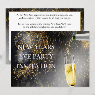 Sparen Sie sich auf der Neujahrs-Party Einladung