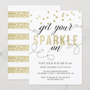 Sparen Sie sich auf der Neujahrs-Party Einladung