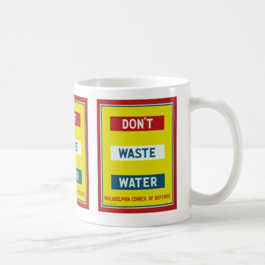 Sparen Sie Wasser Kaffeetasse (Rechts)