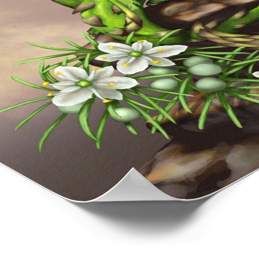 Spargel Dragon 11x14 (4x6 und höher) Poster (Ecke)