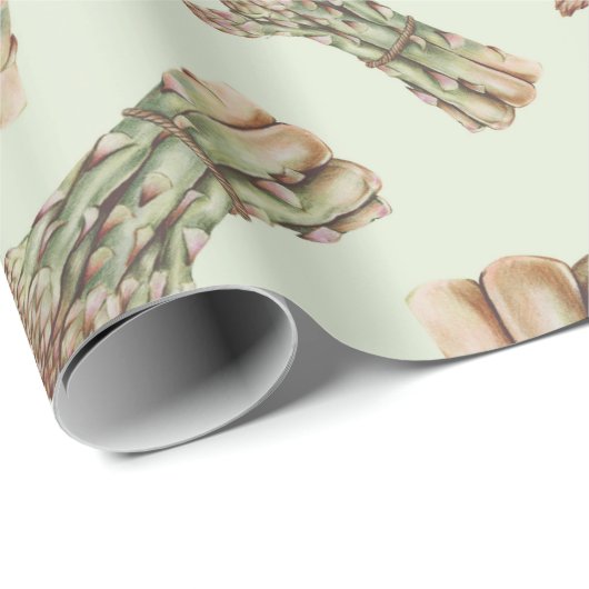 Spargel Geschenkpapier (Rolleneckpunkt)