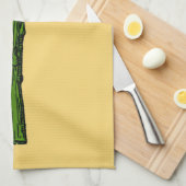 Spargel Geschirrtuch (Viertel Falte)