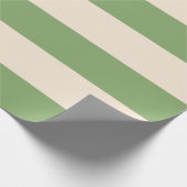 Spargel Grün Streifen Geschenkpapier (Ecke)