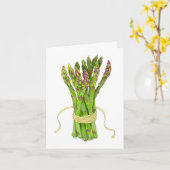 Spargel Karte (Gelbe Blume)