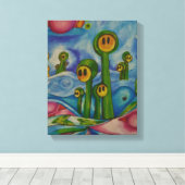 Spargel Leinwanddruck (Insitu (Holzboden))