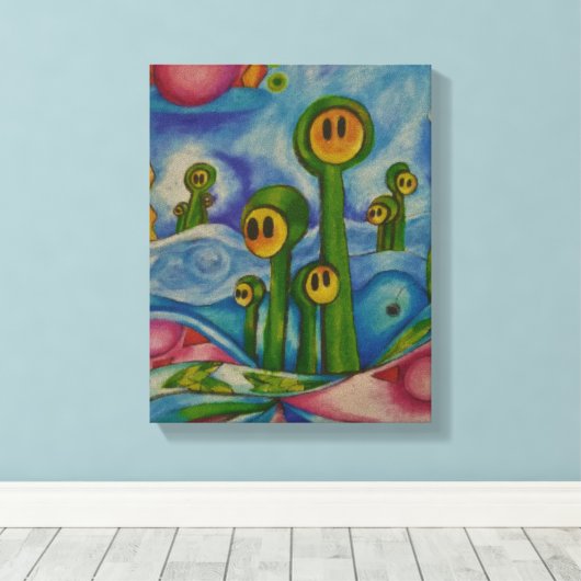 Spargel Leinwanddruck (Insitu (Holzboden))