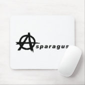Spargel mit Anarchie Mousepad (Mit Mouse)