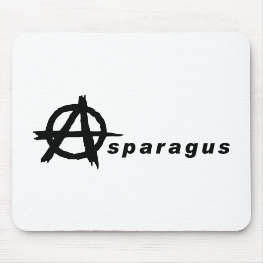 Spargel mit Anarchie Mousepad (Vorne)