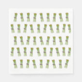 Spargel-Papierserviette Serviette (Vorderseite)