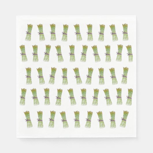 Spargel-Papierserviette Serviette (Vorderseite)