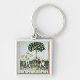 Spargel-Pflücker, 13. Jahrhundert Schlüsselanhänger