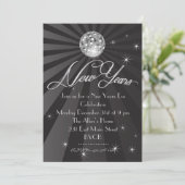 Spargel Ring im Silvester Einladung (Stehend Vorderseite)