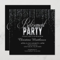 Spargel, Silver Retirement-Party Einladungen