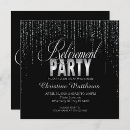 Spargel, Silver Retirement-Party Einladungen