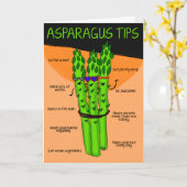 Spargel Tipps Karte (Gelbe Blume)