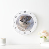 Spargel - Übergewicht Große Wanduhr (Zuhause)