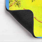 Spargel und Papagei Mousepad (Ecke)
