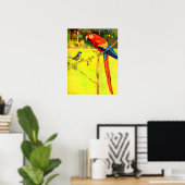 Spargel und Papagei Poster (Heimbüro)