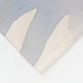Spargel-Zitronen-Aquarell Fleecedecke (Ecke)