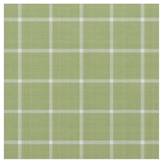 Spargelgrünes Fensterpaneel-Karo-Gingham Stoff (Nahaufnahme)