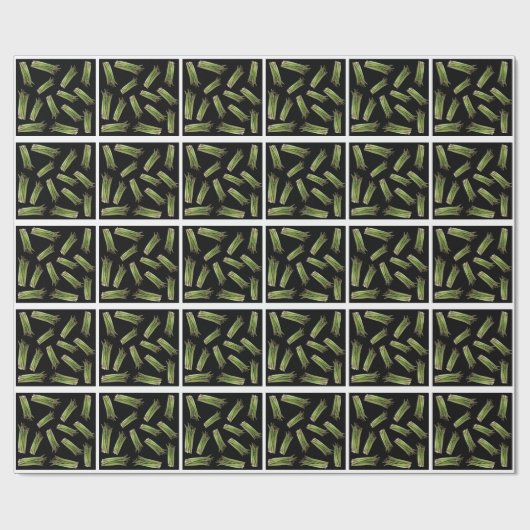 Spargelmuster Geschenkpapier (Flach)