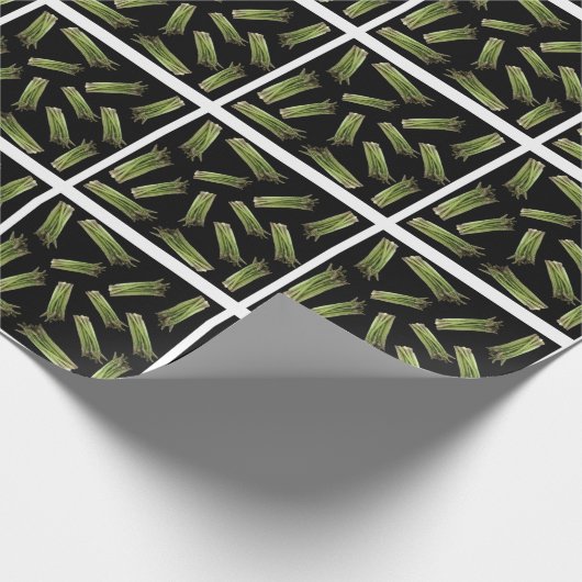 Spargelmuster Geschenkpapier (Ecke)